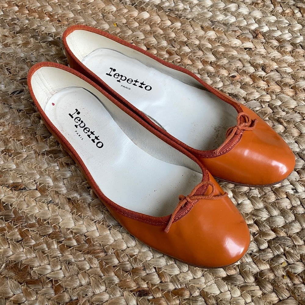 Repetto orange ballet flats sz EU 38/7.5 US